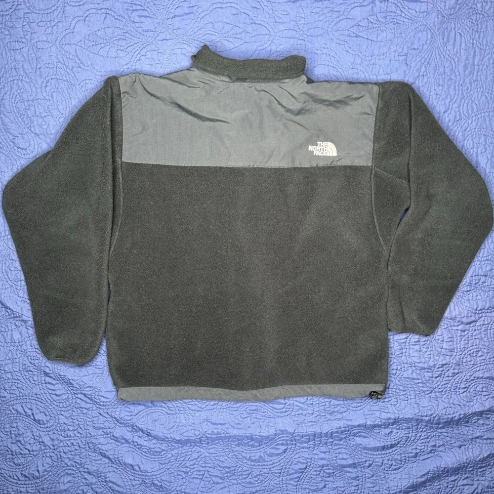The North Face Denali Polartec Fleece Jacket Black Full Zip Mens Large